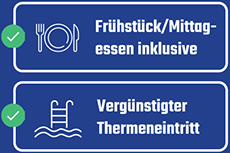 Fruehstueck/Mittagessen inklusive - Verguenstigter Thermeneintritt