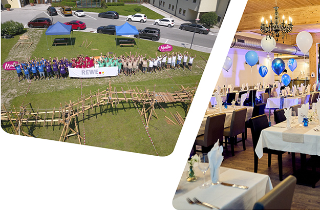 Tischset für Eventparty - Teambuilding