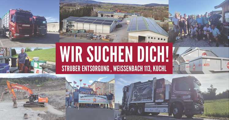 Wir suchen dich! Struberentsorgung, Weißenbach 113, Kuchl
